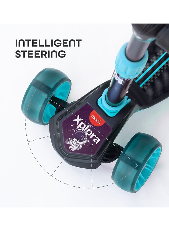 Moon Xplora Baby Scooter Rear Foot Brake Adjustable Handle Height Blue 62 x 52 x 60cm - Image 5