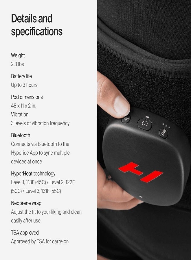 HYPERICE Venom 2 - Advanced Heat + Vibration Wrap (Back) - FSA or HSA Approved  - Image 5