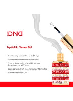 DAISY DND DND DC Base Gel and Top Gel Polish No Cleanse Set, UV/LED GelBase Polish 800 and No Cleanse Top Coat 900, Salon Professional Gel Polish Duo, 0.5 Fl Oz Each  - Image 3