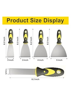 5Pcs Putty Knife, Set, 1" 2" 3" 4" 5" Scraper, Spackle Knife, Paint Scraper, Scraper Tool, No Rusting, Perfect For Repairing Drywall, Removing Wallpaper, Mud, Plaster Scraping - pzsku/Z41AF3EE9FBE57DE266EBZ/45/_/1740219633/81373c76-7d10-49e2-a691-94780583bddc