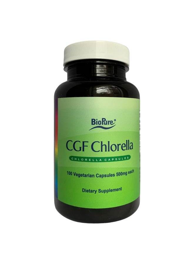 BioPure Chlorella Growth Factor Capsules – Nutrient-Dense, Nutraceutical Superfood Packed with Proteins, Vitamins, Minerals & Amino Acids That Supports Metabolism, Detox & Immunity – 100 Capsules - Image 1