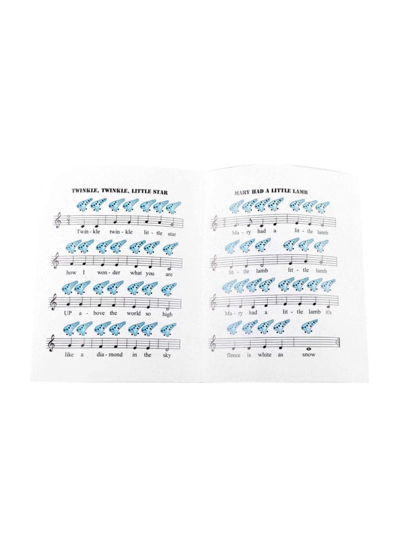 Captaintech - 1X Blue 12 Holes Ocarina Ceramic Alto C Legend of Zelda Zelda Ocarina Flute - Image 1
