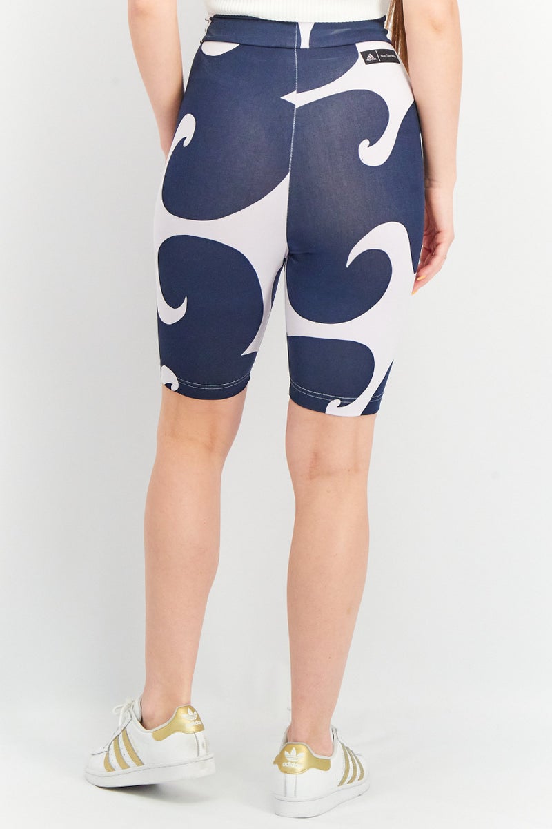Adidas شورتات بكر رياضية للنساء من أديداس × ماريميكو، لون أزرق داكن - Image 3