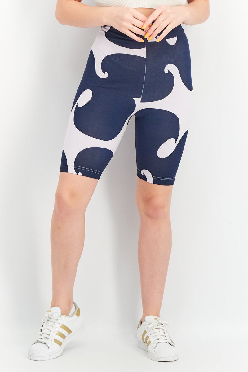 Adidas شورتات بكر رياضية للنساء من أديداس × ماريميكو، لون أزرق داكن - Image 1