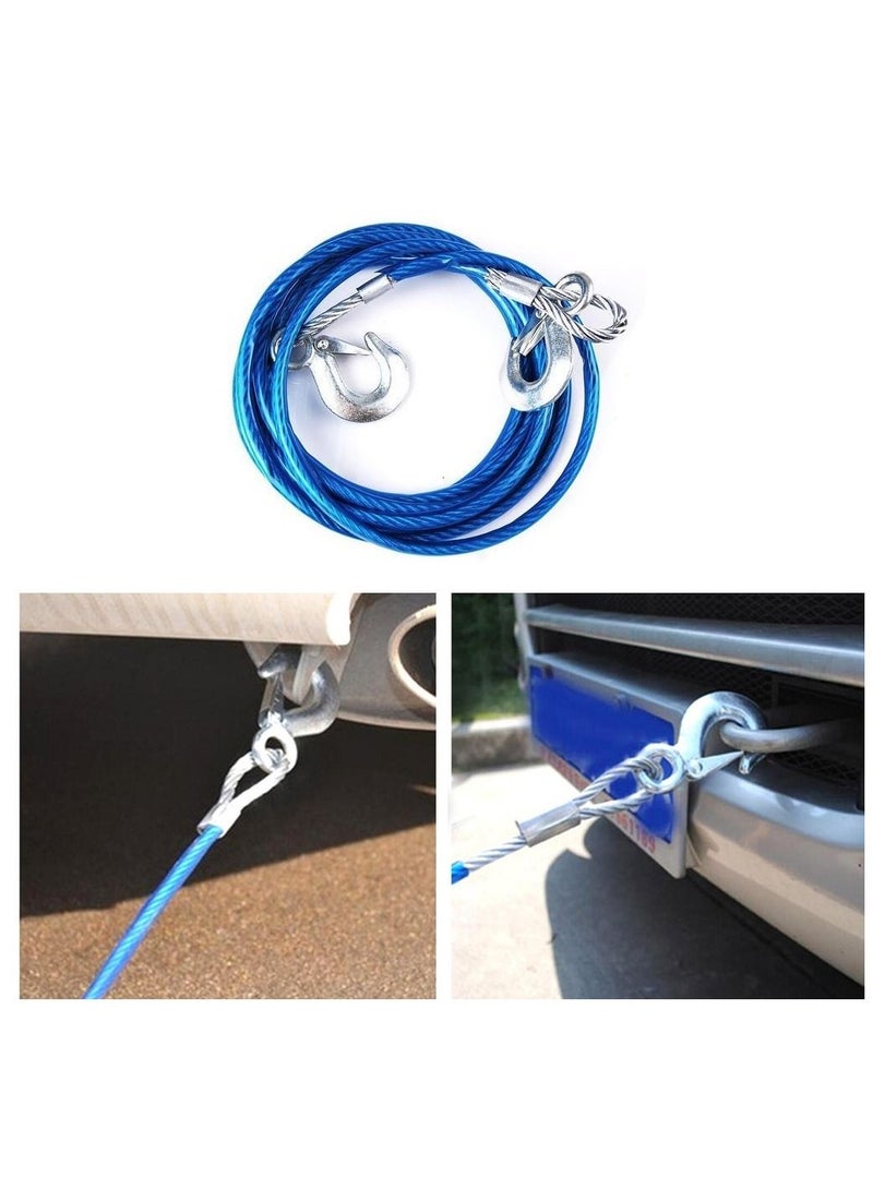 Wire pull a car for emergencies