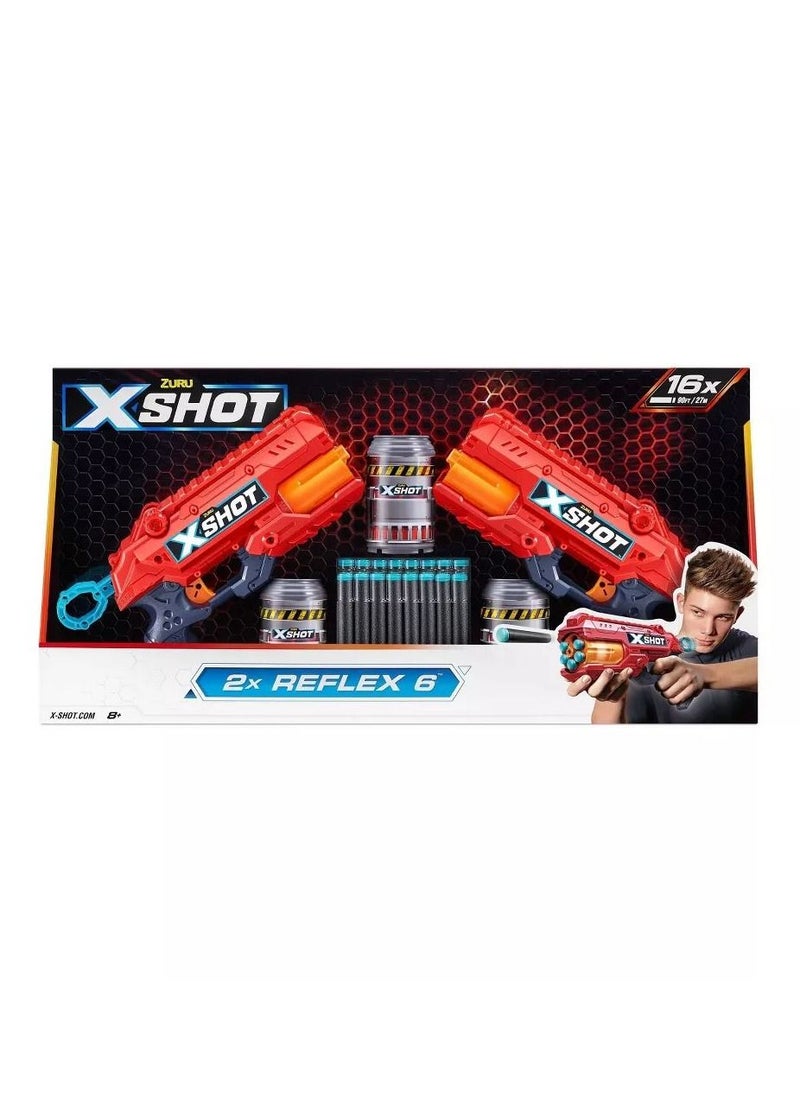 ZURU - Zuru – X-Shot Excel Double MK 3 Blaster Combo Pack 16 Bullets – 36432 - Image 1