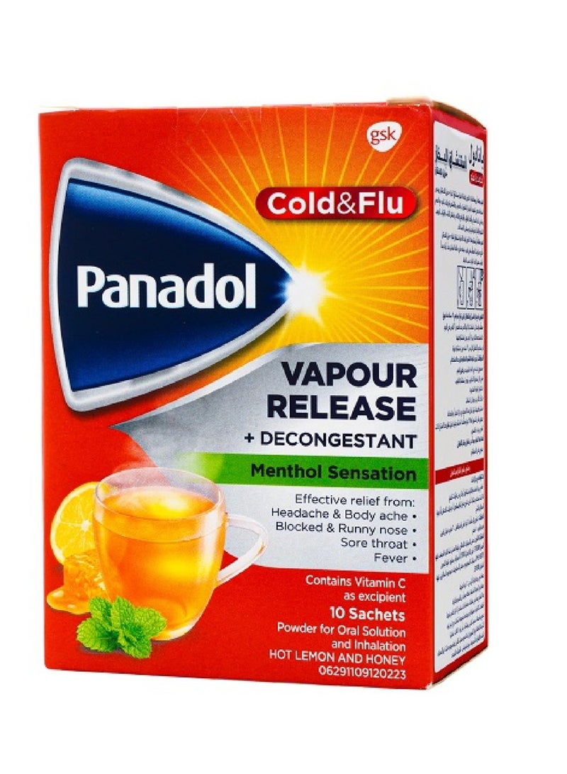 Panadol Could And Flu Vapour Release 10 Sachets