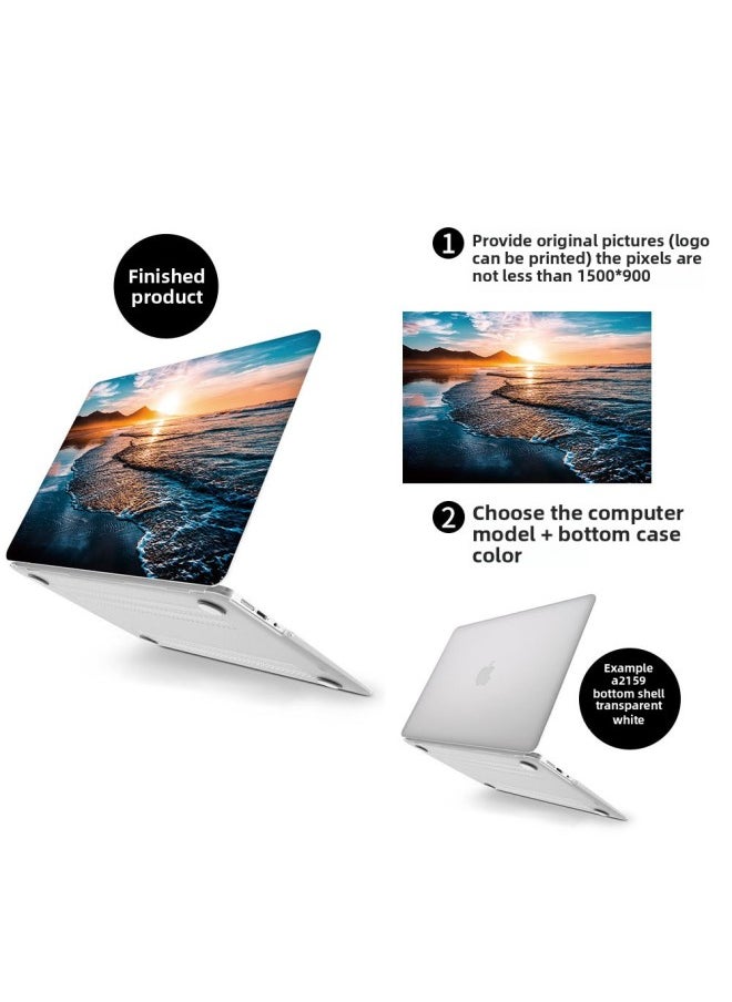 Generic - For Macbook Air13 Protective Case Case Apple Laptop Protective Case 14 Inch Case-Color:RS-565-Applicable Model:13.6Air（A2681/A3113/A3240） - Image 1