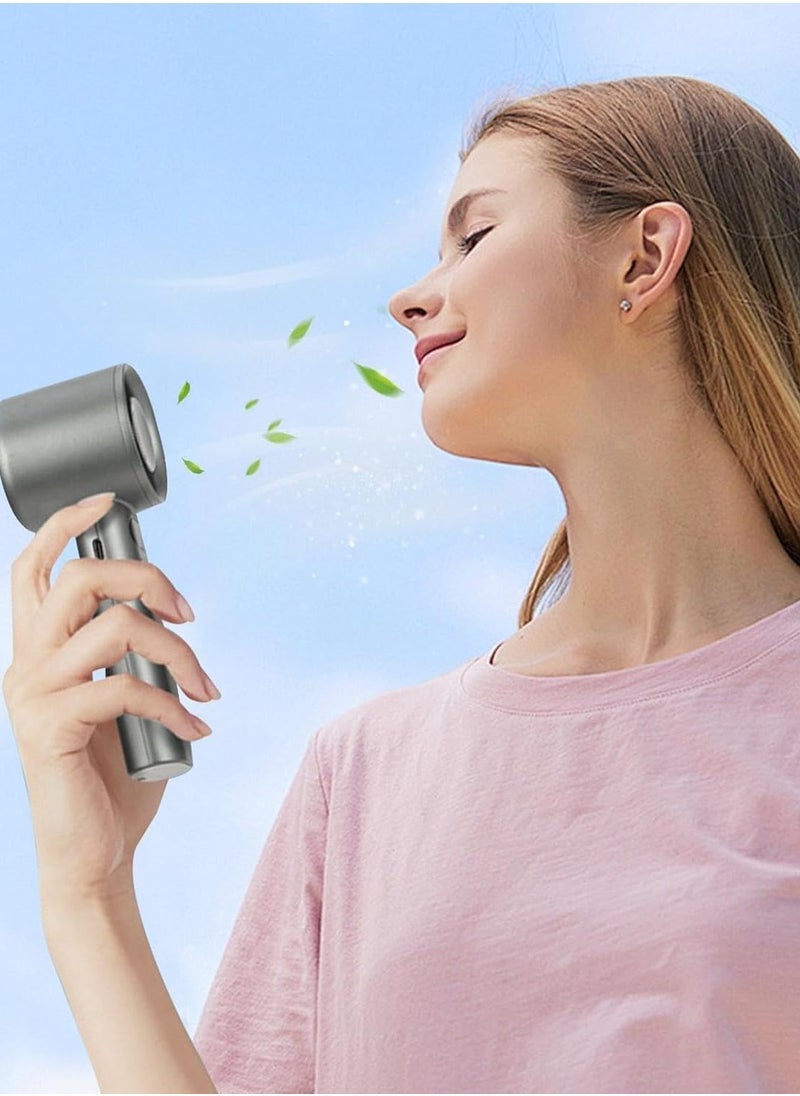 ELTRAZONE Personal Fan Handheld - Personal Small Hand Fan with Adjustable Speeds | LED Display Portable Fan for Outdoor Indoor, Camping Cooling Fan for Kids Girls Women (Multicolour) - Image 5