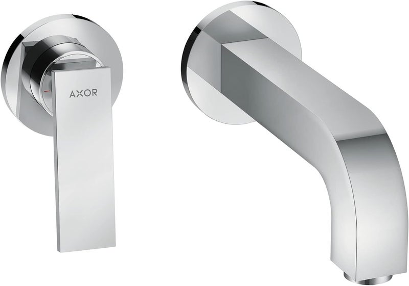 AXOR Citterio Modern 1Handle 2Hole 5inch Tall Wall Mounted Bathroom Faucet in Chrome 39121001