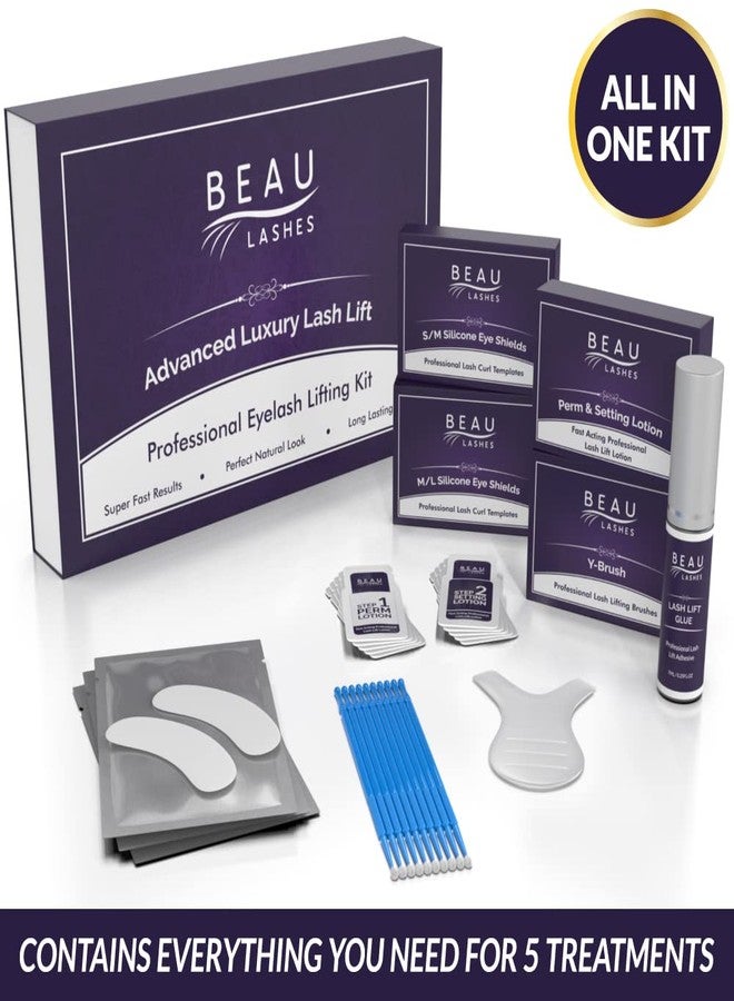 beau lashes Lash Lift Kit For Professionals - For Perming, Curling and Lifting Eyelashes | Semi Permanent Salon Grade Supplies For Beauty Treatments | Includes Eye Shields, Pads and Accessories - Image 2