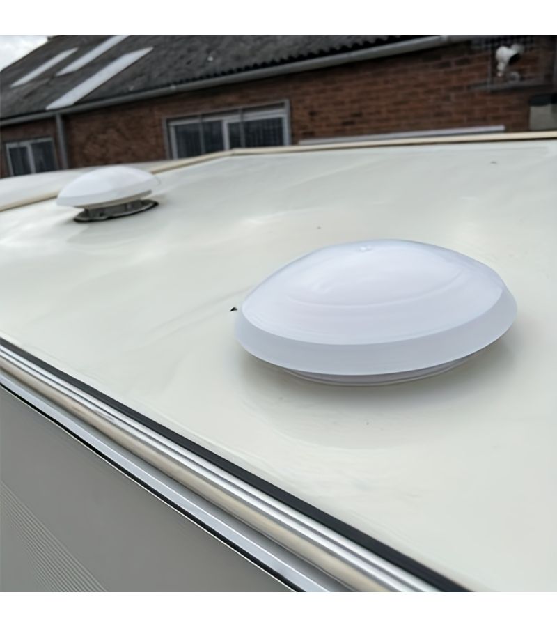 White Plastic Round Mushroom Roof Vent For Caravan Motorhome Camper - Image 5