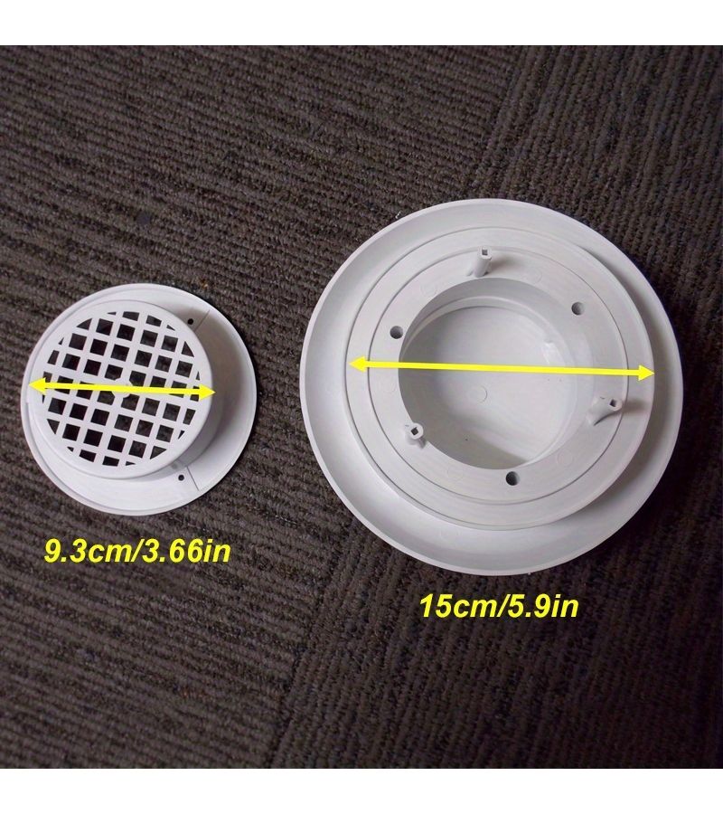 White Plastic Round Mushroom Roof Vent For Caravan Motorhome Camper - Image 3