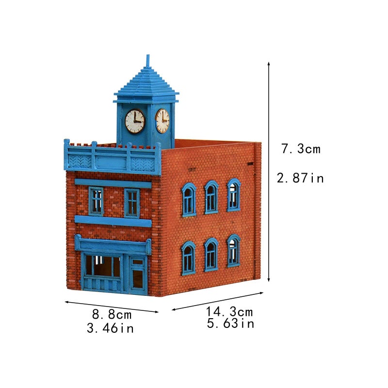1 72 مقياس العمارة الخشبية DIY بناء 3D لغز نموذج طقم للكبار - Image 4