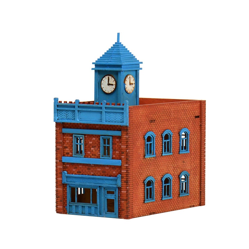 1 72 مقياس العمارة الخشبية DIY بناء 3D لغز نموذج طقم للكبار - Image 2