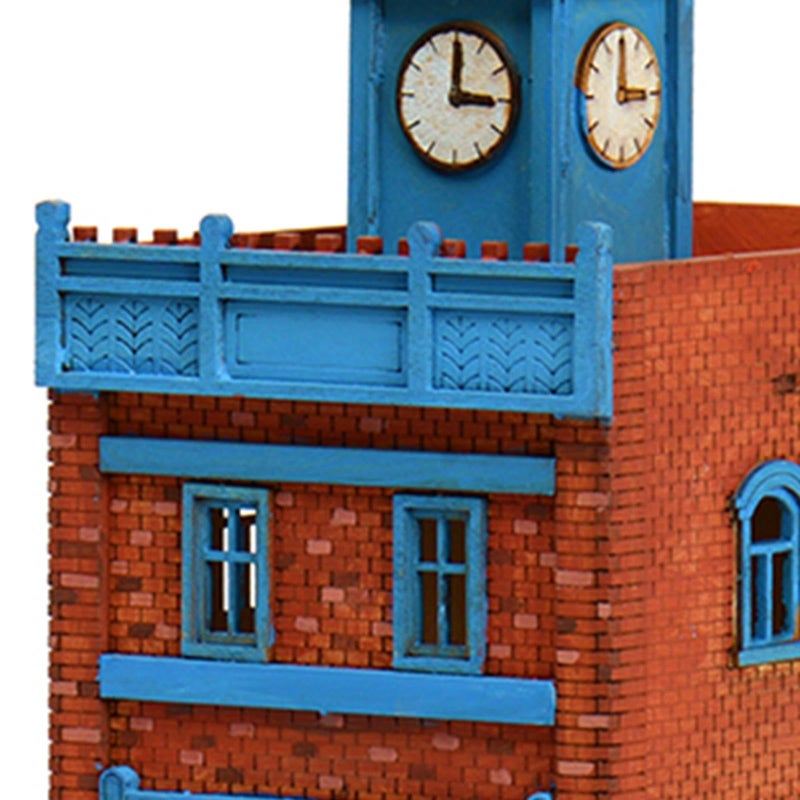 1 72 مقياس العمارة الخشبية DIY بناء 3D لغز نموذج طقم للكبار - Image 3