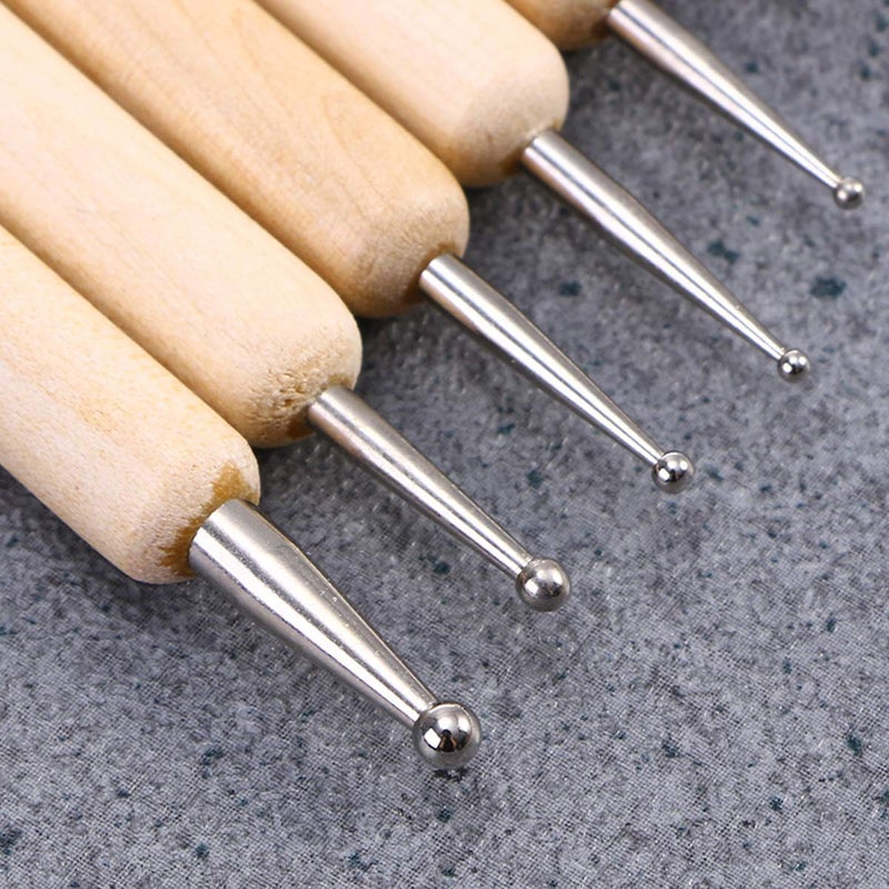 URBAN BOX 17pcs Complete Dot Mandala Set Nail Art Dotting Marbleizing Tool Pen for Nail Decoration Stamping and Dotting Rods Acrylic Twist Sticks Wax Pencil Manicure Nail Art Tool DIY Supplies Cake - Image 4