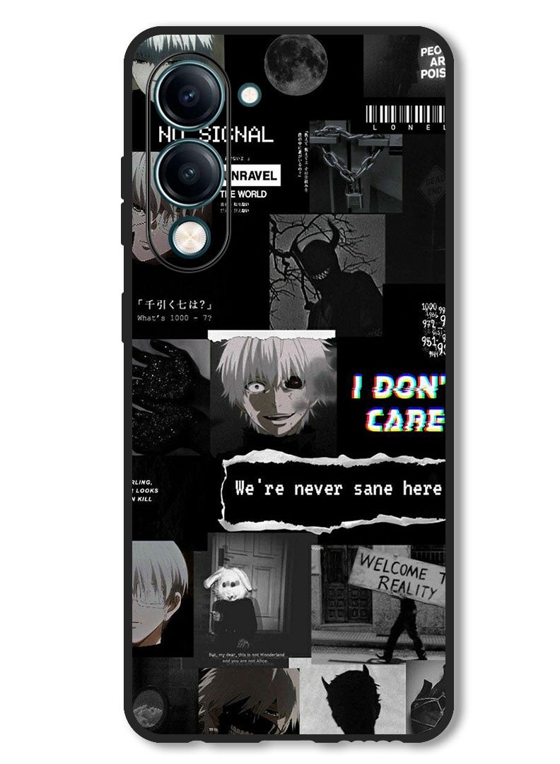 Theodor Case Compatible with Vivo Y29s Protection Shockproof Bumper Cover We're Never Sane Here - Image 1