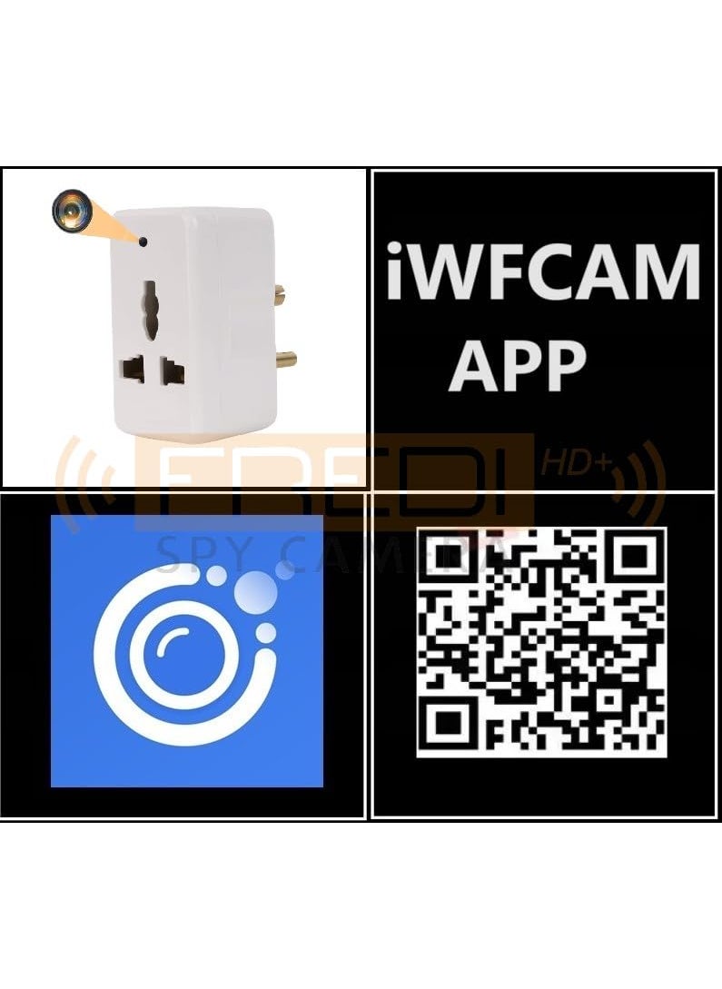 FREDI HD PLUS FREDI HD PLUS WiFi Mini Multi Plug Hidden Camera with 32GB MicroSD Card Inbuilt Indoor Security Camera  - Image 2
