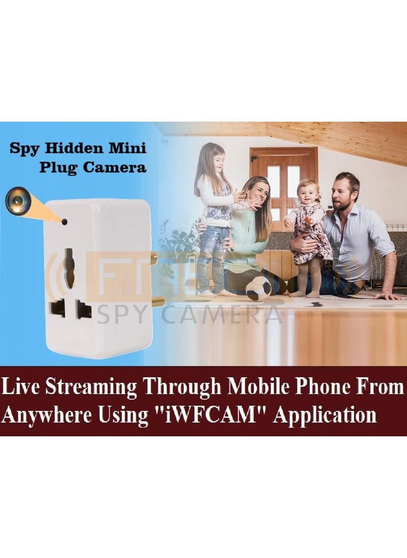 FREDI HD PLUS FREDI HD PLUS WiFi Mini Multi Plug Hidden Camera with 32GB MicroSD Card Inbuilt Indoor Security Camera  - Image 4