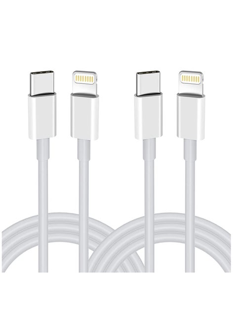USB C to Lightning Cable 2PACK 2M Fast Charger Cable, iPhone Charger Cord Compatible with iPhone 14/13/12/11 Pro Max/XS MAX/XR/XS/X/8/7/Plus