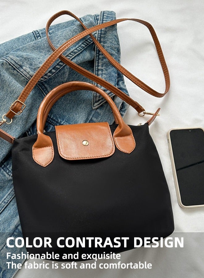 حقيبة سفر كبيرة السعة | حقيبة سفر خفيفة الوزن تناسب جميع الأذواق | حقيبة كتف أنيقة | حقيبة كتف متعددة الوظائف | لون أسود فاخر مع أجهزة | أسود - Image 2