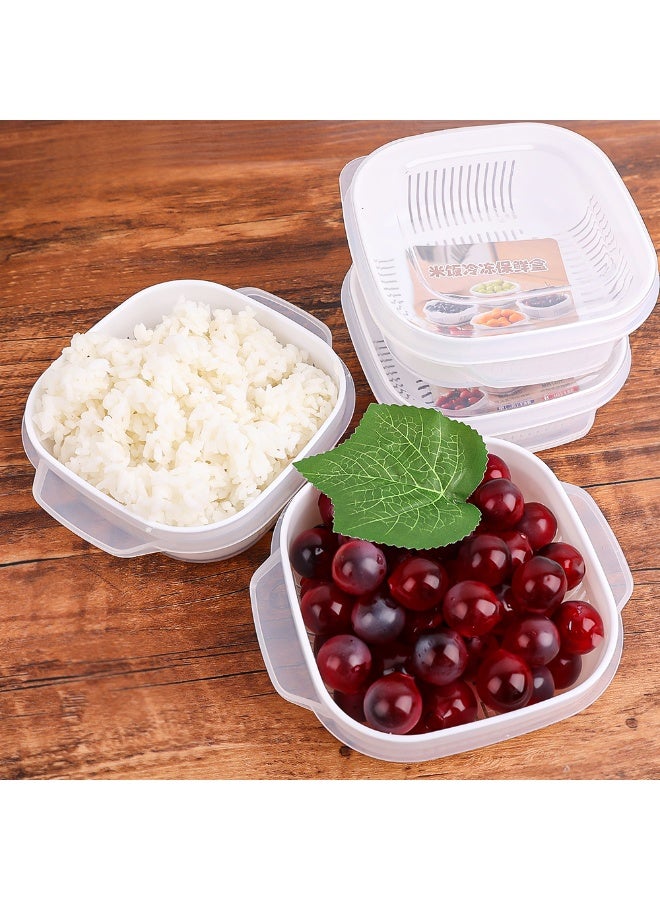 Microwave Safe Rice Storage Box, Reusable Meal Prep Container, Food Grade PP Portable Takeaway Lunch Box - Image 5