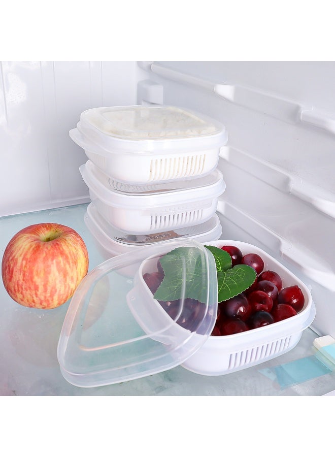 Microwave Safe Rice Storage Box, Reusable Meal Prep Container, Food Grade PP Portable Takeaway Lunch Box - Image 3