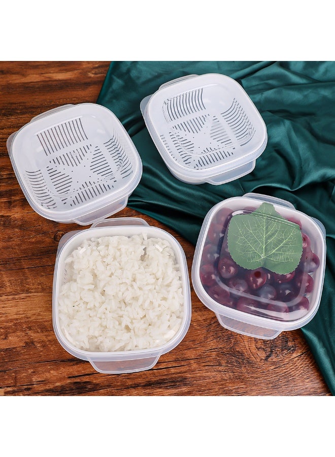 Microwave Safe Rice Storage Box, Reusable Meal Prep Container, Food Grade PP Portable Takeaway Lunch Box - Image 2