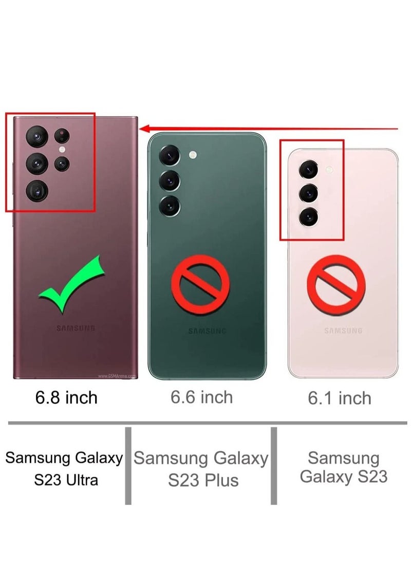 ليدين توسيد ممتص للصدمات من Fusion على جميع الزوايا الأربع متوافق مع جراب Samsung Galaxy S23 Ultra غطاء 5G للنساء والرجال ومصد مقوى شفاف مصمم لهاتف S23 Ultra شفاف - Image 2