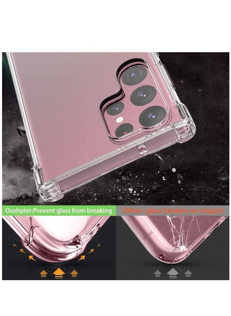 ليدين توسيد ممتص للصدمات من Fusion على جميع الزوايا الأربع متوافق مع جراب Samsung Galaxy S23 Ultra غطاء 5G للنساء والرجال ومصد مقوى شفاف مصمم لهاتف S23 Ultra شفاف - Image 4