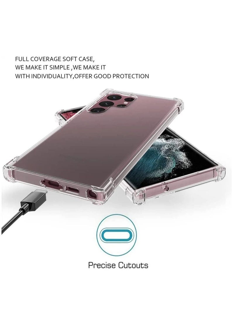 ليدين توسيد ممتص للصدمات من Fusion على جميع الزوايا الأربع متوافق مع جراب Samsung Galaxy S23 Ultra غطاء 5G للنساء والرجال ومصد مقوى شفاف مصمم لهاتف S23 Ultra شفاف - Image 5