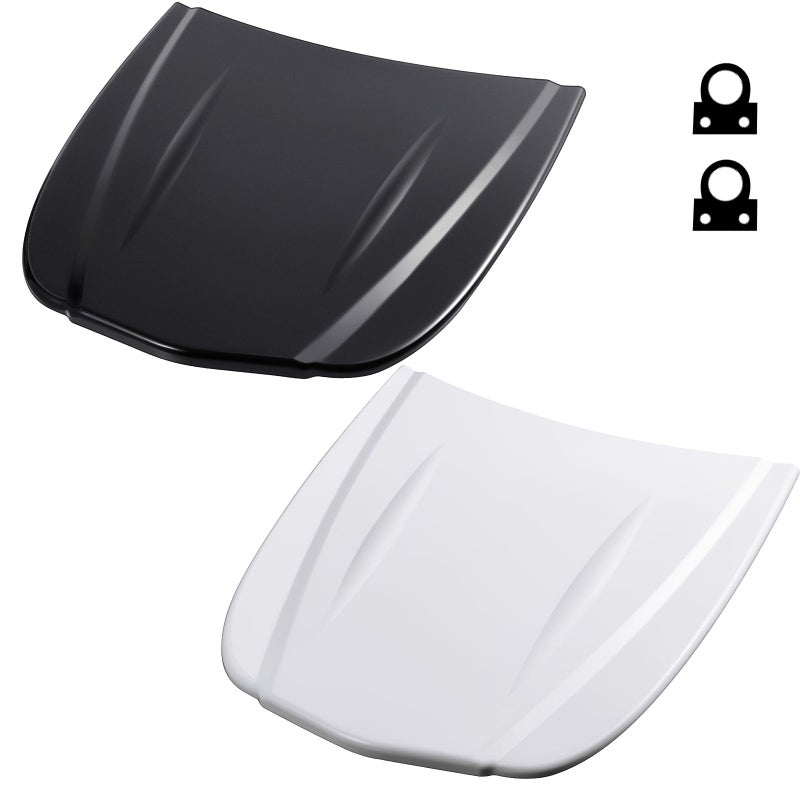 2 Pcs Speed Shape ABS Plastic Hood Wrap for Auto Paint Display Car Models for Wrap and Tint Painting Sample Exhibition Display Black and White
