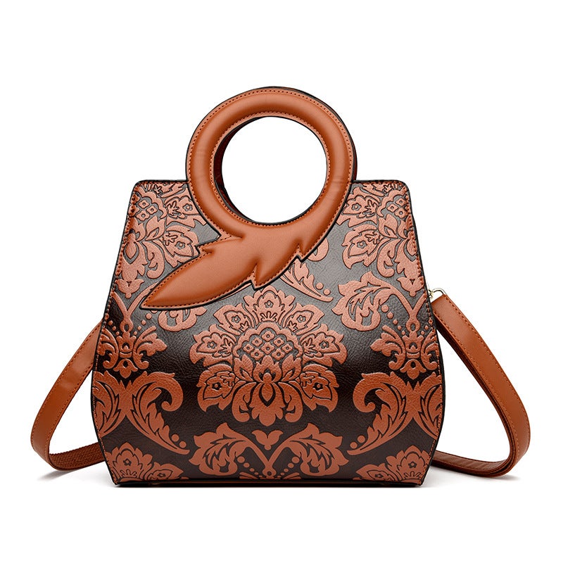 Artistic Chinese Style Women'S Handbag Internet Celebrity Same Style Ins Women'S Single Room Bag Large Capacity Crossbody Mother Bag Portable - Image 1