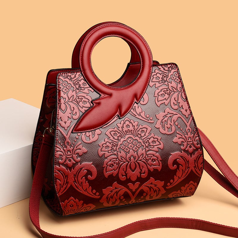 Artistic Chinese Style Women'S Handbag Internet Celebrity Same Style Ins Women'S Single Room Bag Large Capacity Crossbody Mother Bag Portable - Image 5