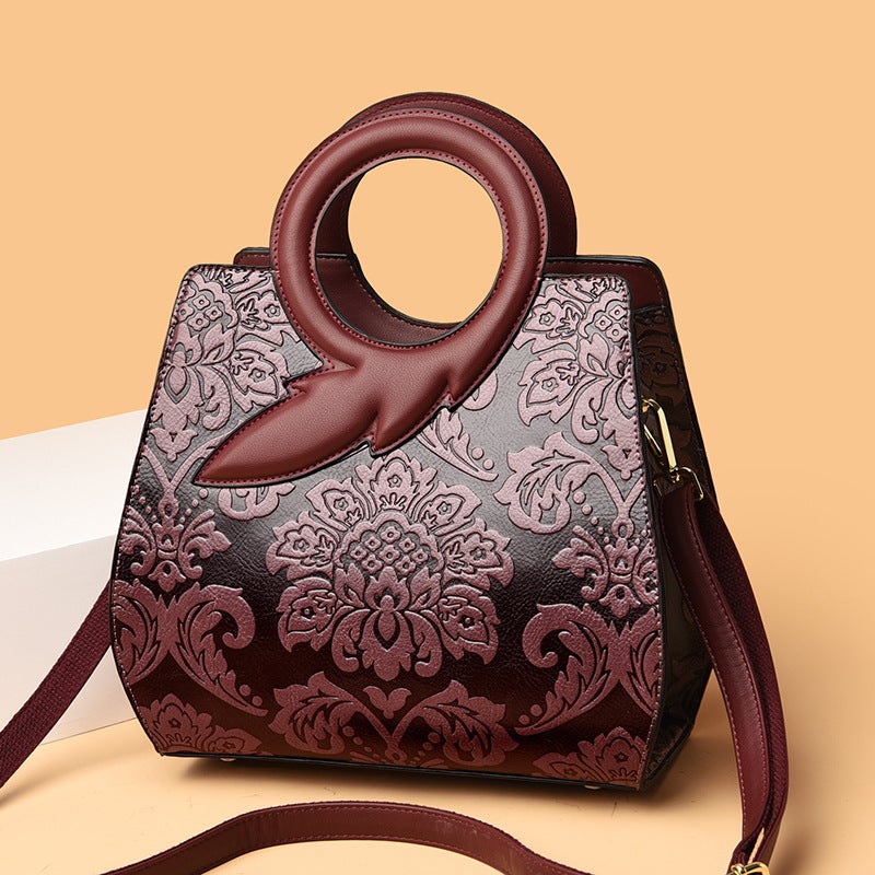 Artistic Chinese Style Women'S Handbag Internet Celebrity Same Style Ins Women'S Single Room Bag Large Capacity Crossbody Mother Bag Portable - Image 4