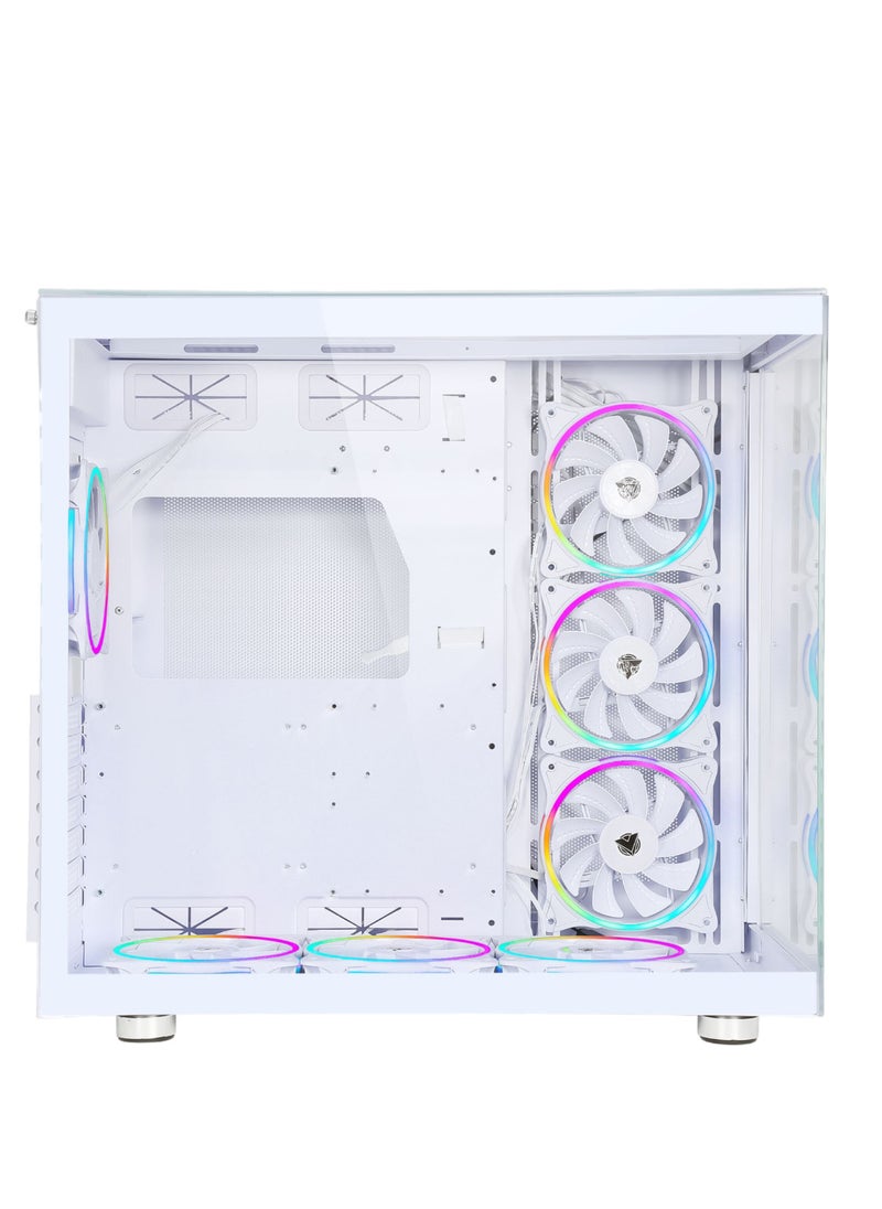 ASA ASA ODYSSEY White with 7 ARGB Fans Mid-Tower Case  - Image 4