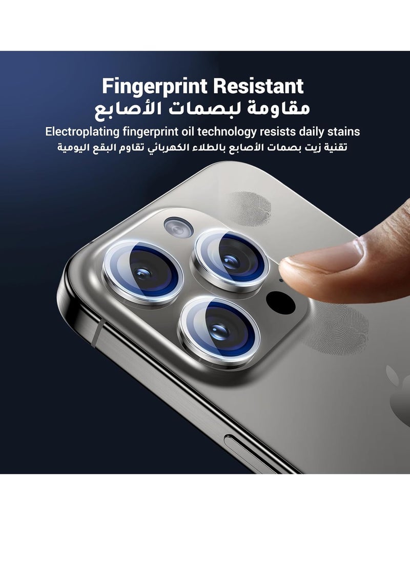 ELTRAZONE - iPhone 15 Pro/15 Pro Max Camera Lens Protector【HD Clear Anti-Glare】【Case Friendly】Ultra-thin 9H Tempered Glass, Scratch-Resistant, Individual Lens Protector for iPhone 15 Pro/15 Pro Max-1Pack - Image 1
