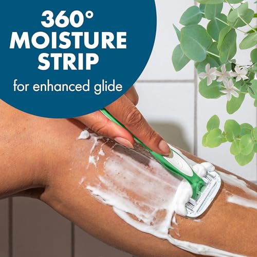 BIC Soleil 5 Escape Scented Women's Disposable Razors, 5 Blades, Comfortable Shave, Jasmine & Eucalyptus Scented Handle Shaving Razors for Women, 2 Count - Image 4