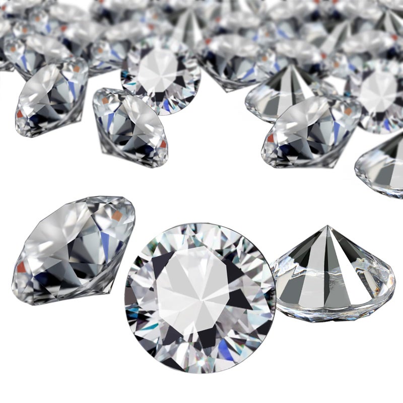 YGDZ Clear Acrylic Diamonds 30mm Big Clear Crystals Diamond for Wedding Party Decoration Table Scatter Bridal Shower Vase Fillers 15 Pounds