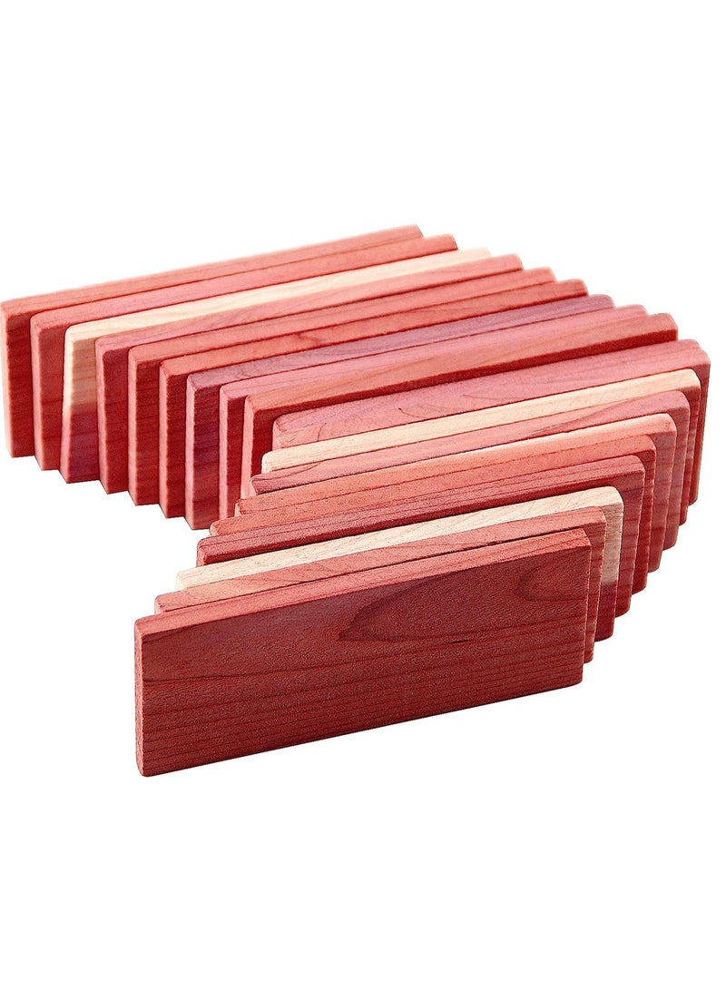 SYOSI Cedar Blocks for Closet Storage Natural Aromatic Red Ceder Planks Chips Anti Moth Freshener Deodoriser for Wardrobes Clothes Drawers - Image 1