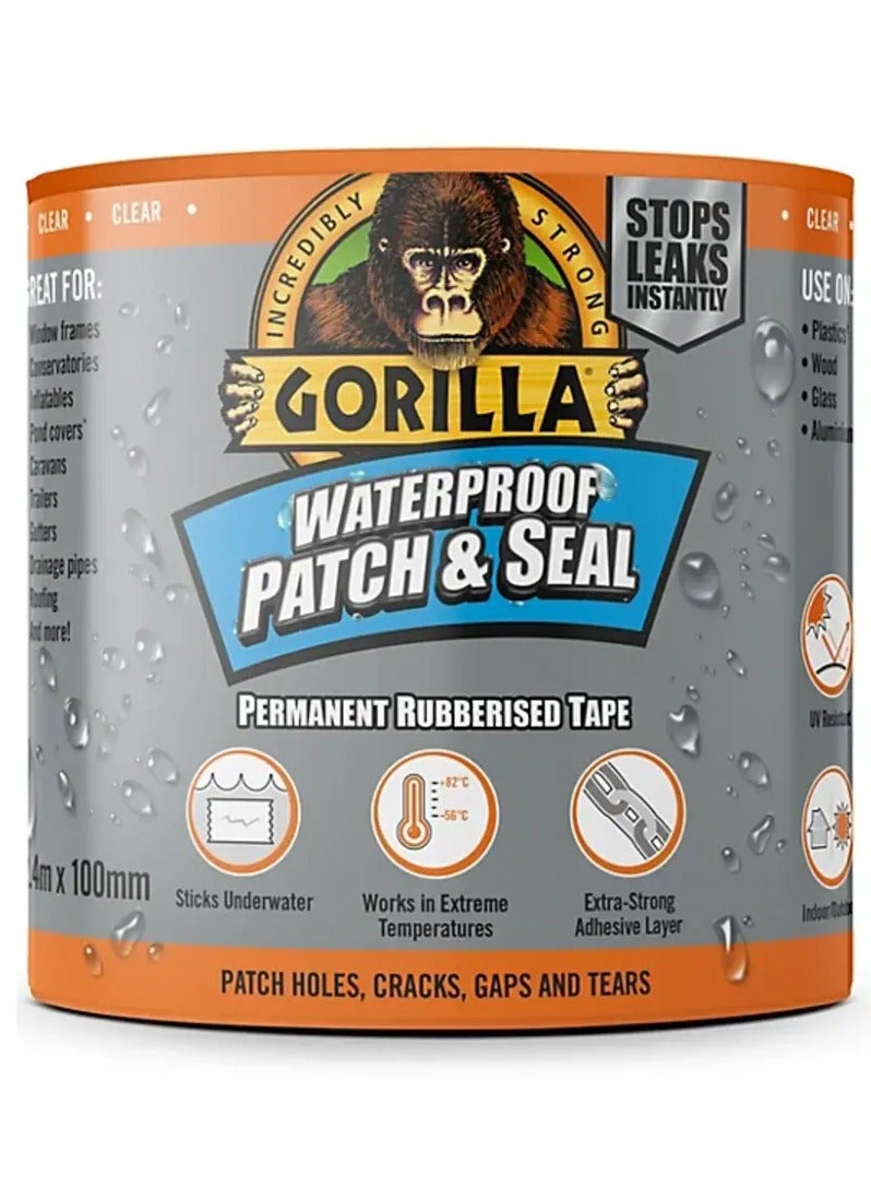 Gorilla شريط لاصق شفاف مقاوم للماء من غوريلا (L)2.4م (W)100مم - Image 1