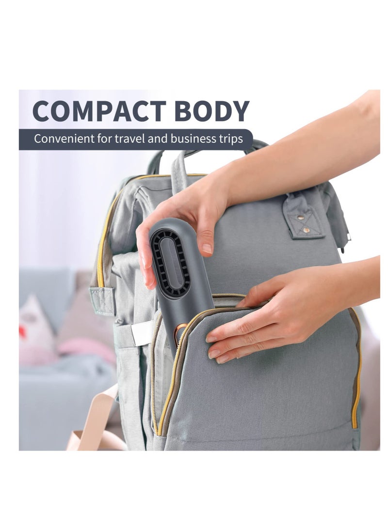 SYOSI - Hair Dryer with Comb Compact Ionic Blowdryer Portable Travel Blow Dryer Thermostatic Quick Dry Hot and Cold Temperature 3 Wind Speed Adjustable (Grey) - Image 1