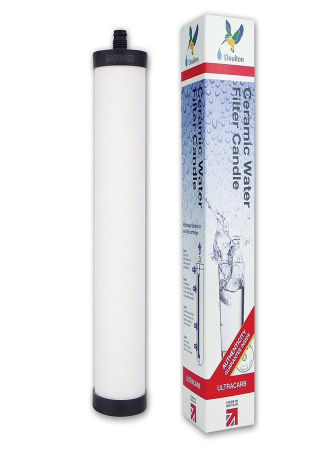 دولتون شمعة فلتر مياه الشرب Doulton M15 UltraCarb SI المصنوعة من السيراميك لـ Franke 02 و Franke Triflow و Filterflow وجميع الهياكل الفولاذية من الجيل الأول والبلاستيكية من الجيل الثاني ¦FRX01¦10 بوصة ¦ خيط M15 ¦W9223026 (عبوة واحدة) - Image 1