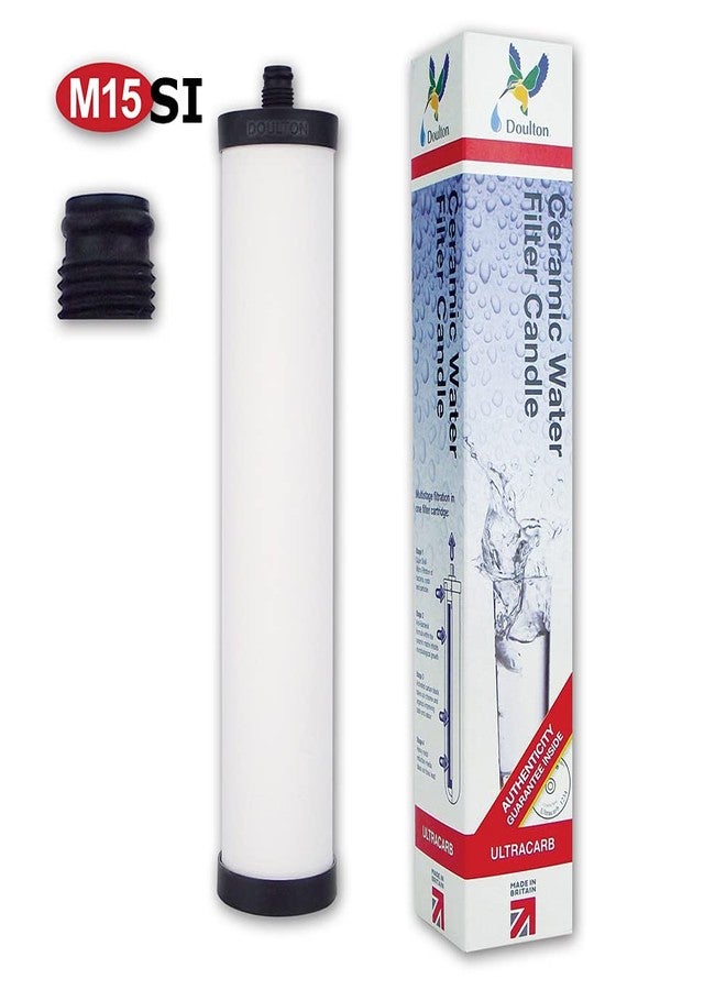 دولتون شمعة فلتر مياه الشرب Doulton M15 UltraCarb SI المصنوعة من السيراميك لـ Franke 02 و Franke Triflow و Filterflow وجميع الهياكل الفولاذية من الجيل الأول والبلاستيكية من الجيل الثاني ¦FRX01¦10 بوصة ¦ خيط M15 ¦W9223026 (عبوة واحدة) - Image 2