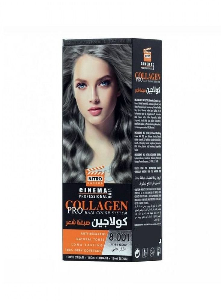 نيترو كندا كولاجين صبغة شعر 8.001 أشقر فضي - Image 1