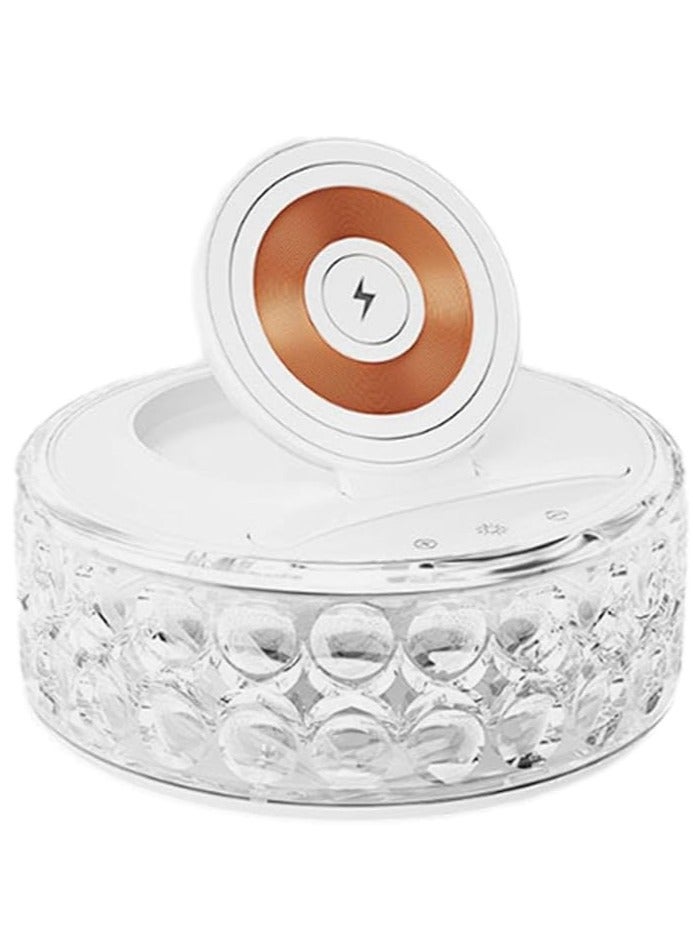 2-in-1 Night Light Wireless Charger Soft LED Bedside Lamp with Fast Charging Pad for iPhone, Samsung & Qi-Enabled Devices - Image 1