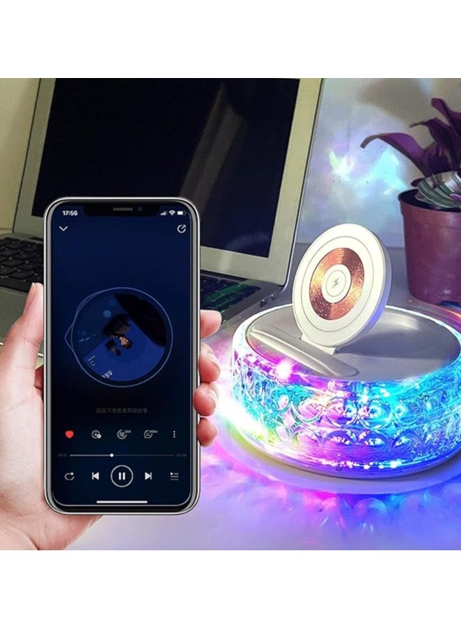 2-in-1 Night Light Wireless Charger Soft LED Bedside Lamp with Fast Charging Pad for iPhone, Samsung & Qi-Enabled Devices - Image 3