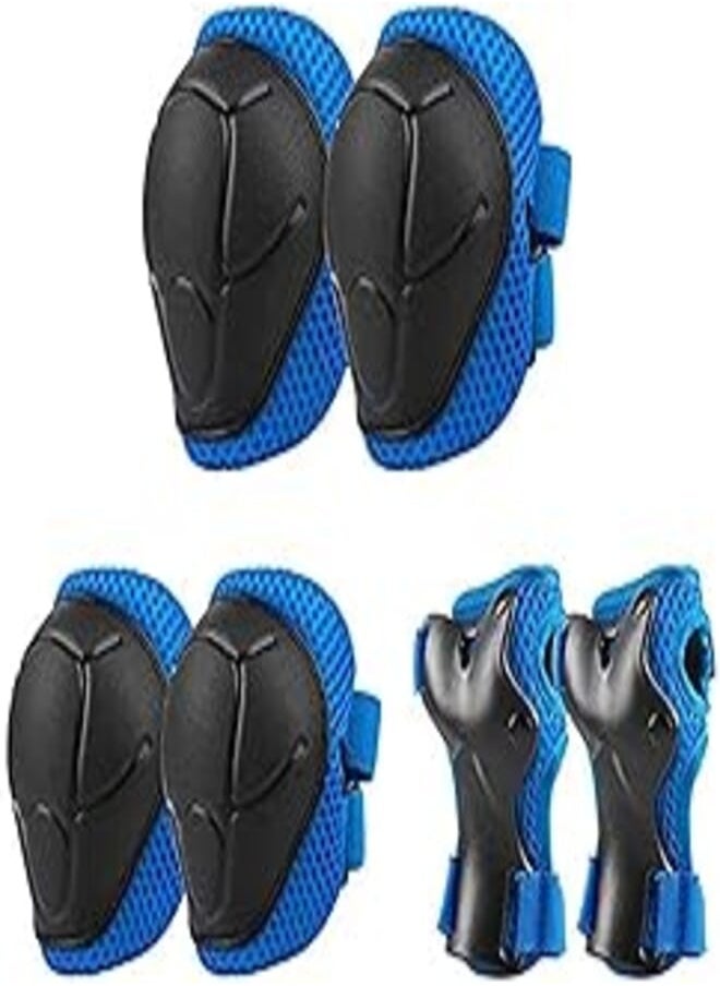 Znworld Znworld Kids Knee Elbow Wrist Protective Guard Pads, BMX Inline Skating Scooter Rollerblade Cycling Skateboard Protective Gear Set for Biking, Riding, Cycling and Multi Sports Safety Protection 6pcs 