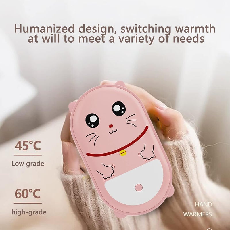 ويوبلز مدفئات يدوية قابلة لإعادة الشحن، بطارية USB بسعة 10000 مللي أمبير، توفر تدفئة تدوم 15 ساعة، مدفئ جيب كهربائي محمول، 3 مستويات حرارة، هدية رائعة للرجال والنساء في فصل الشتاء البارد. - Image 2